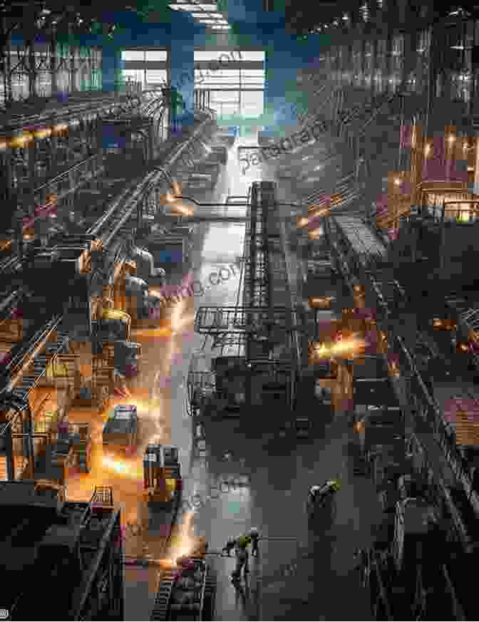 A Bustling Factory Floor, Filled With Machinery And Workers, Symbolizing The Transformative Power Of The Industrial Revolution That Reshaped The American Economy And Society Ages Of American Capitalism: A History Of The United States