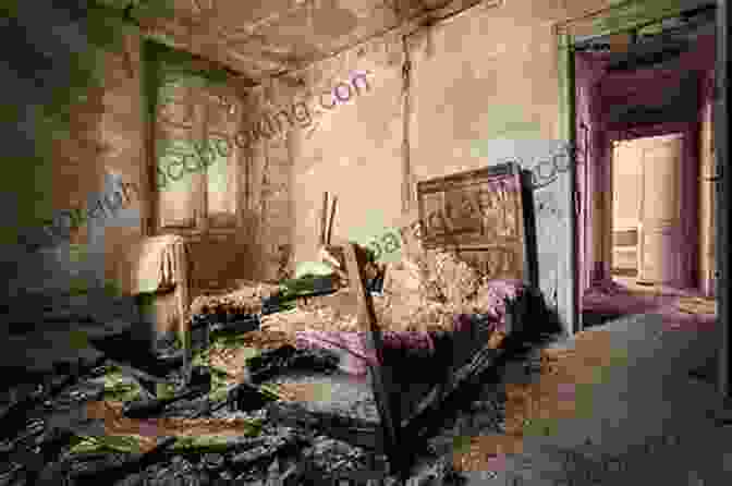 A Desolate And Abandoned Bedroom, The Aftermath Of A Terrifying Encounter, With Torn Curtains And Scattered Objects A Monster In The Bedroom