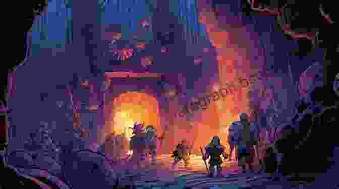 A Group Of Adventurers Stand Outside A Dungeon Entrance. A Slime Is Perched On The Shoulder Of One Of The Adventurers. Dungeon Core Online: Dicken Around One