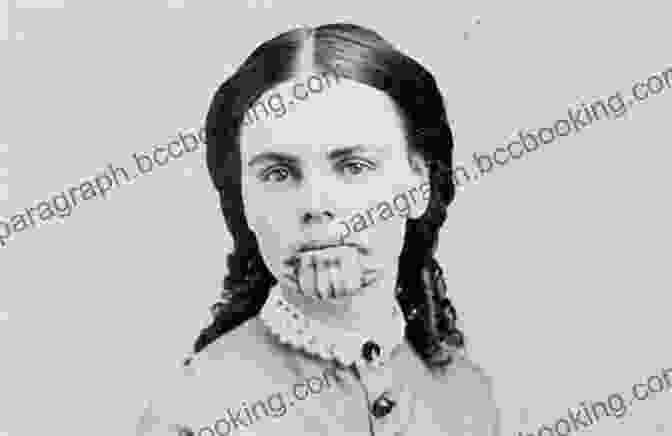 A Portrait Of Olive Oatman, A Young Woman With Long Black Hair And Dark Eyes, Wearing A Traditional Native American Dress. The Blue Tattoo: The Life Of Olive Oatman (Women In The West)