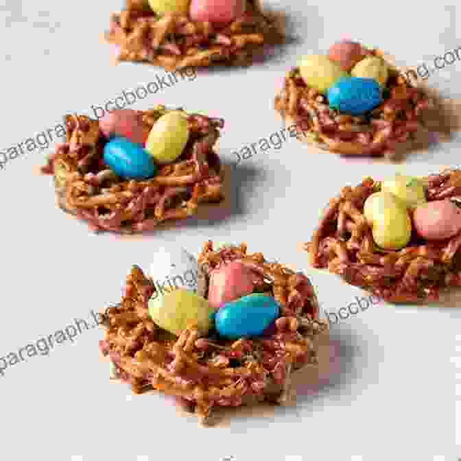 A Variety Of Easter Themed Sweets And Treats, Including Chocolates, Marshmallows, Jelly Beans, And A Cake Easter Jokes For Kids: Easter Gifts For Kids Great Easter Basket Stuffers