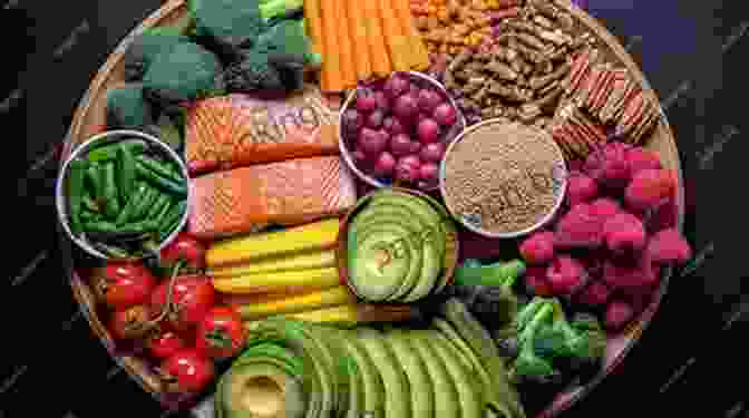 A Variety Of Fruits, Vegetables, Whole Grains, And Lean Proteins On A Plate, Representing Essential Nutrients Nutrition And Diet Therapy (DavisPlus)