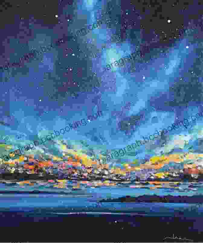 Abstract Painting Of A Starlit Night Sky With Swirling Colors Wildlife Landscapes You Can Paint: 10 Acrylic Projects Using Just 5 Colors