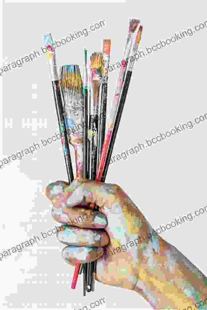 An Artist's Hand Holding A Paintbrush, Showcasing The Precise Brushstrokes And Vibrant Colors Used In The Book's Projects. Take Three Colours: Watercolour Seascapes: Start To Paint With 3 Colours 3 Brushes And 9 Easy Projects