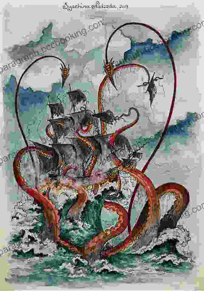 An Illustration Of The Kraken Attacking A Ship The Kraken Wakes John Wyndham