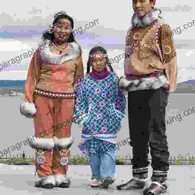 An Inuit Family In Traditional Clothing, Smiling And Surrounded By Sled Dogs Narrative Of An Expedition To The Shores Of The Arctic Sea In 1846 And 1847
