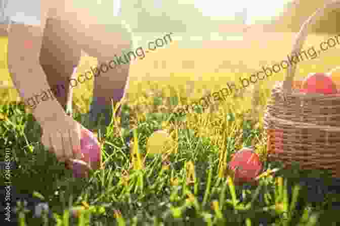 Chance And Ginger Excitedly Searching For Easter Eggs In A Field Of Wildflowers A Chance For Easter (The Adventures Of Chance And Ginger 2)
