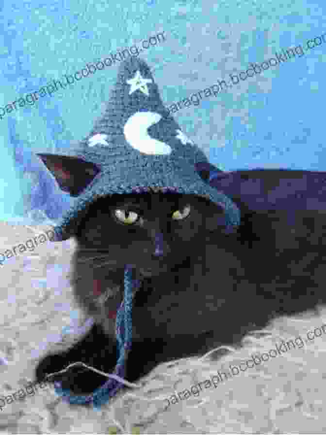 Cute Kitten Wearing A Wizard Hat And Holding A Magic Wand, Ready For A Role Playing Adventure Campaigns Companions: The Complete Role Playing Guide For Pets