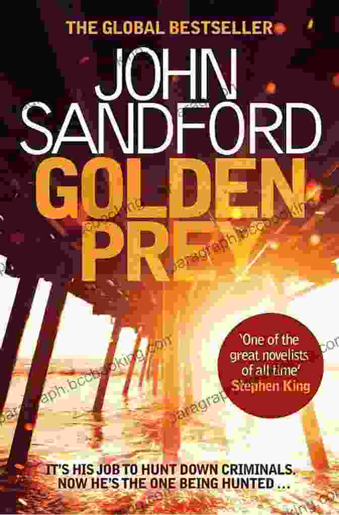 Golden Prey Book Cover With A Silhouette Of A Person Running Through A Dark Alley, With A Glowing Trail Of Gold Dust Behind Them Golden Prey (A Prey Novel 27)