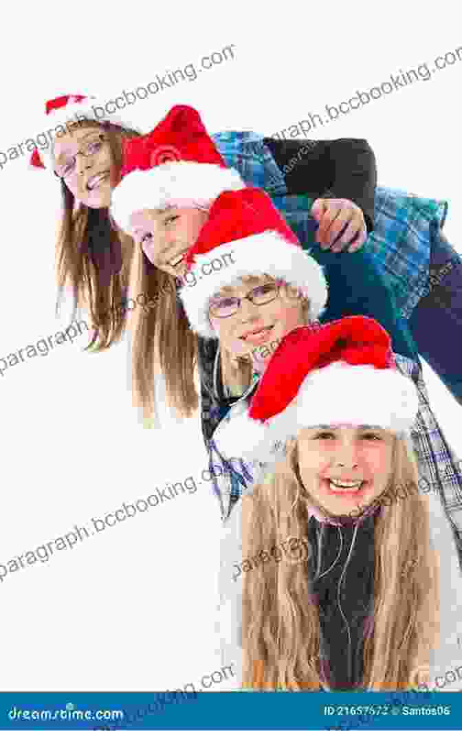Kids Laughing While Wearing Christmas Hats Merry Christmas: Cute Christmas Stories And Jokes For Kids