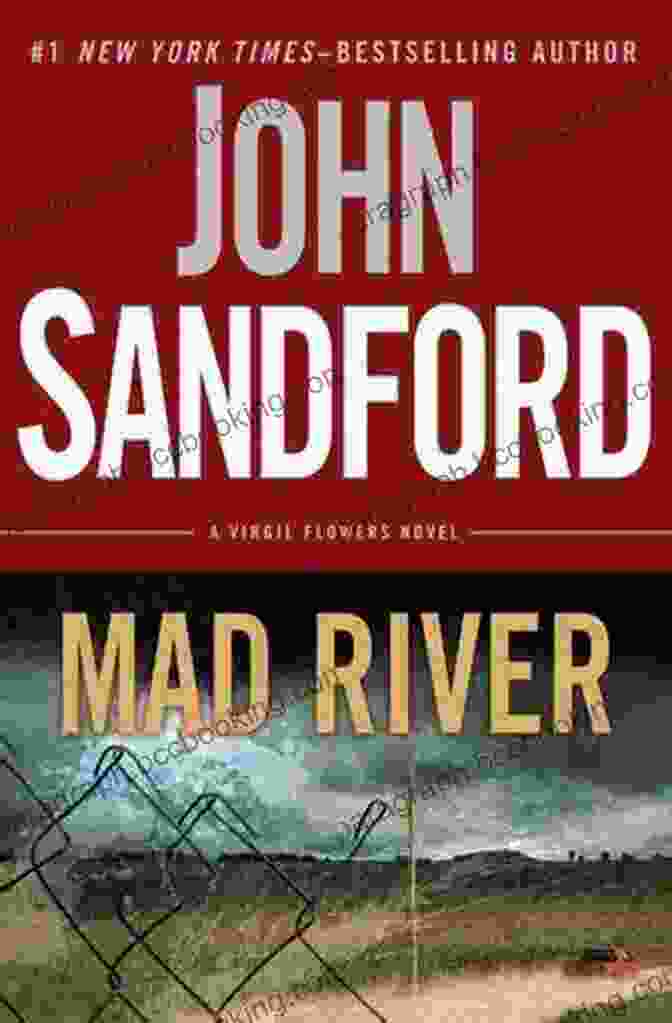Mad River Book Cover Featuring Virgil Flowers Standing In A Forest, Surrounded By Darkness, With A Sinister Figure In The Background Mad River (A Virgil Flowers Novel 6)