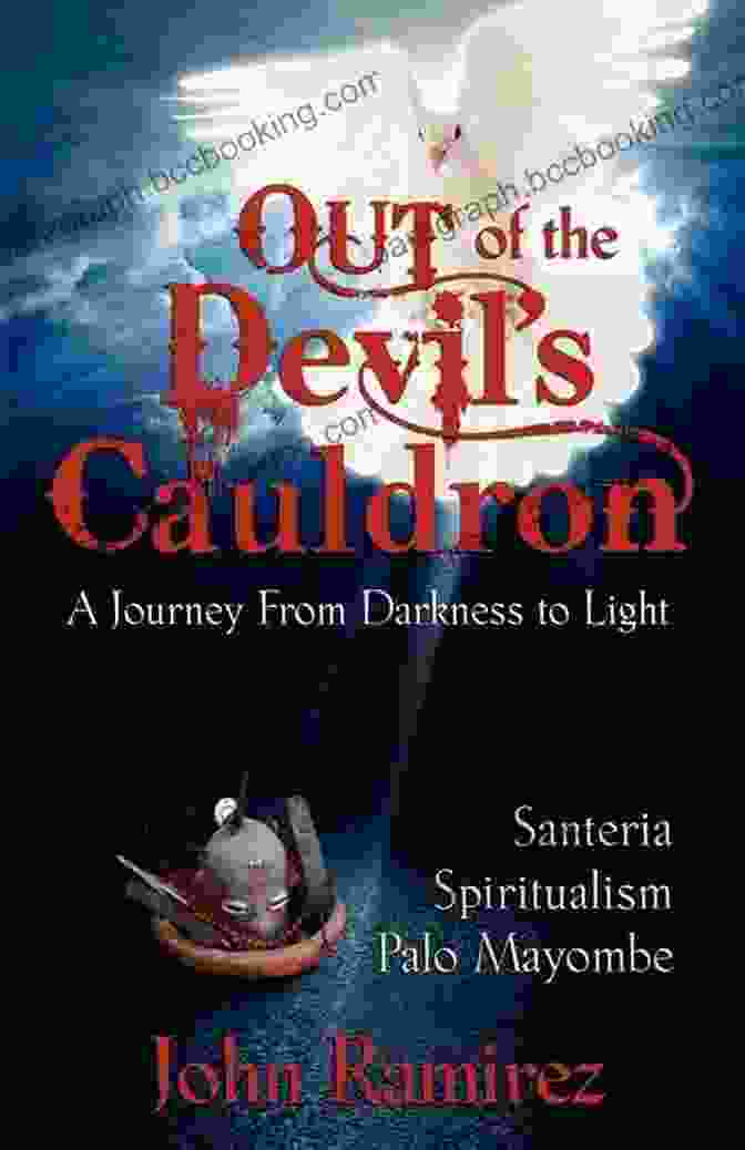 Out Of The Devil's Cauldron Book Cover Featuring A Young Woman Emerging From A Fiery Cauldron Out Of The Devils Cauldron