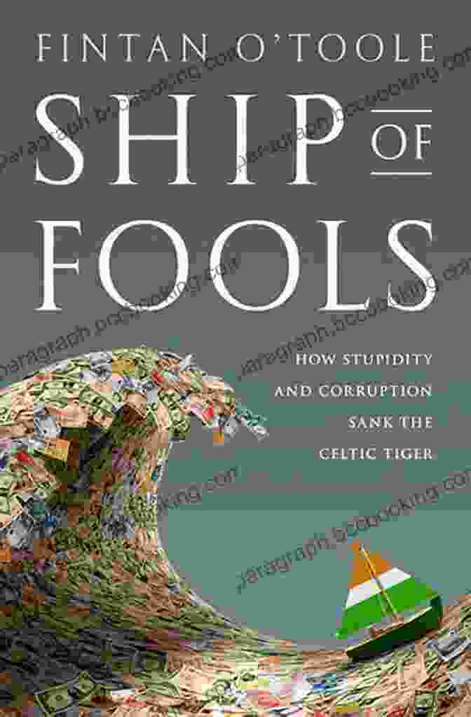 Ship Of Fools Book Cover, Featuring A Shattered Ship Amidst Stormy Seas Ship Of Fools Richard Paul Russo